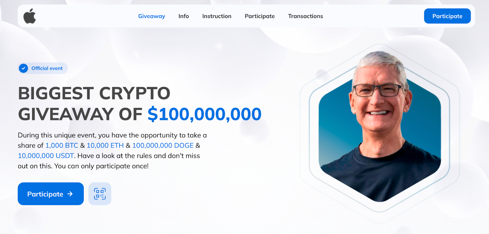 Deepfake Tim Cook promotes crypto scam during Apple event - 2