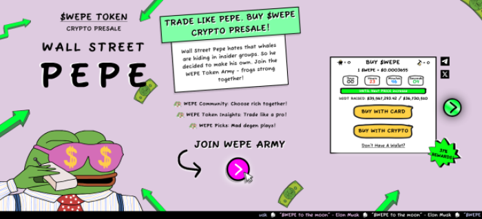 Wall Street Pepe presale