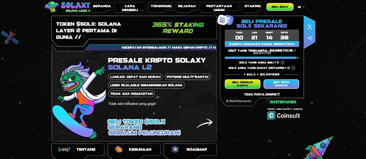 solaxy - Top 5 Meme Coins yang Harus Dibeli di Awal Tahun 2025 untuk Keuntungan Maksimal